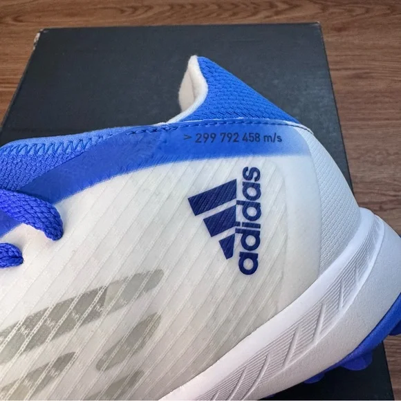 Adidas X Speedflow.3 TF Turf Soccer Cleats Blue White GW7509 Men’s 7.5/UK 7 NEW - Picture 12 of 13